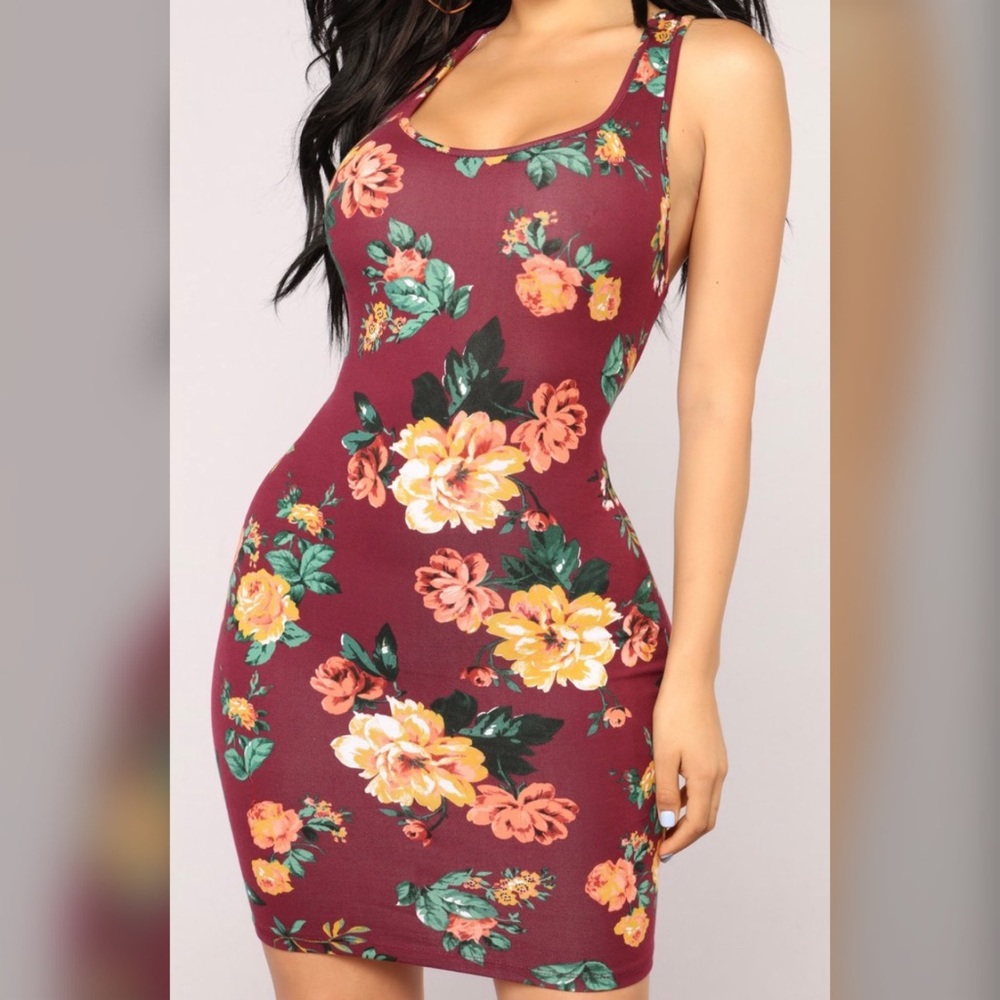 Floral mini dress